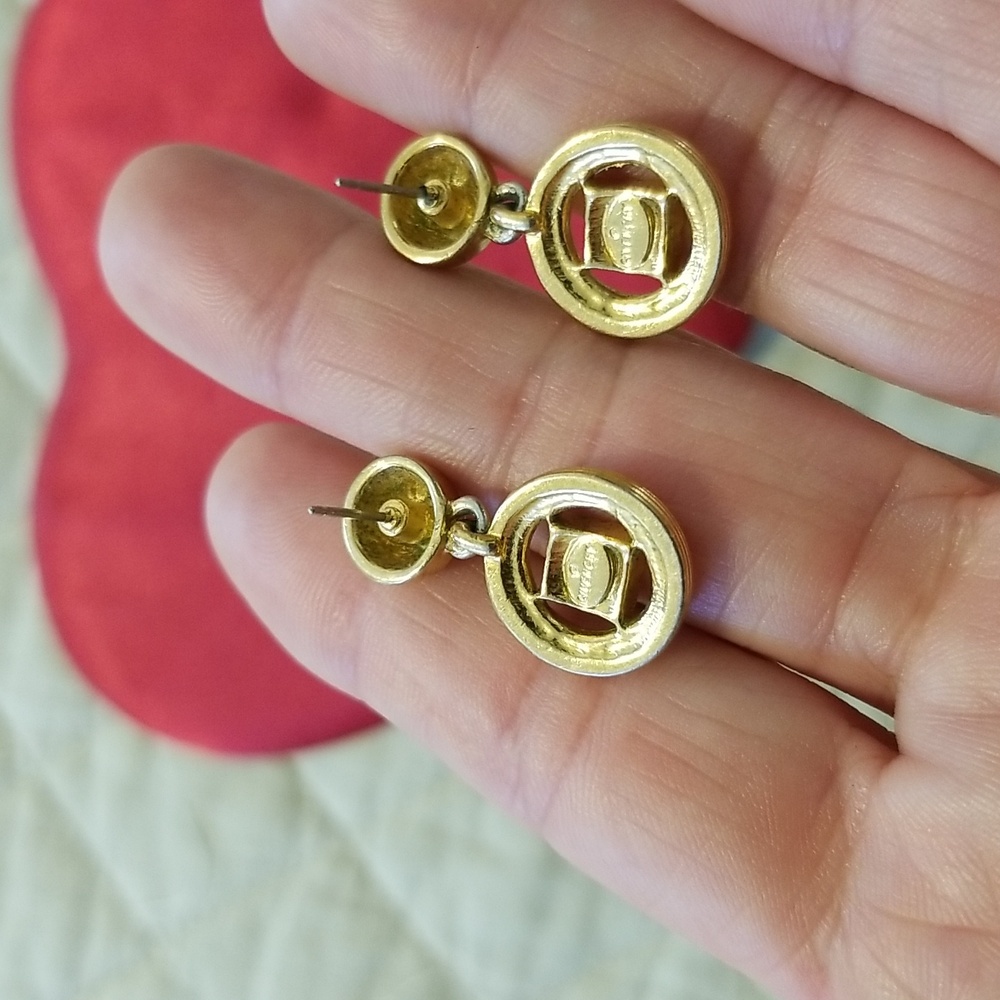 Beautiful Givenchy Logo Monogram Drop Vintage Ear… - image 8